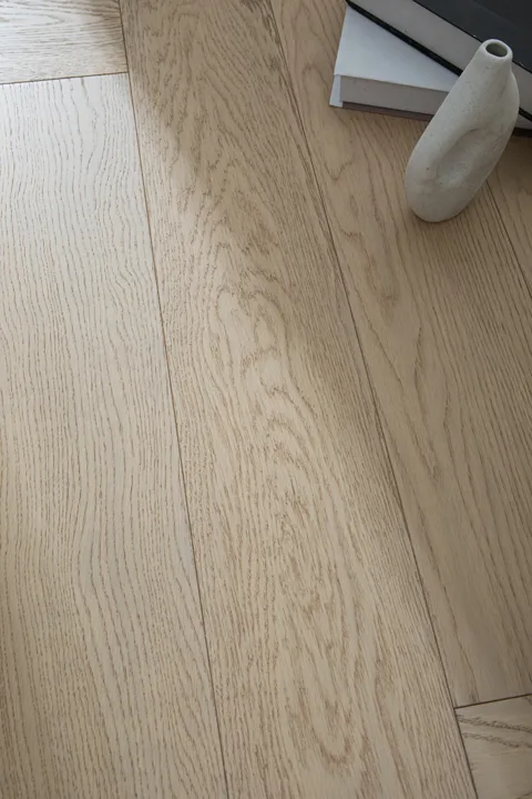 Satin Greige Herringbone engineered oak flooring, product photograph 21