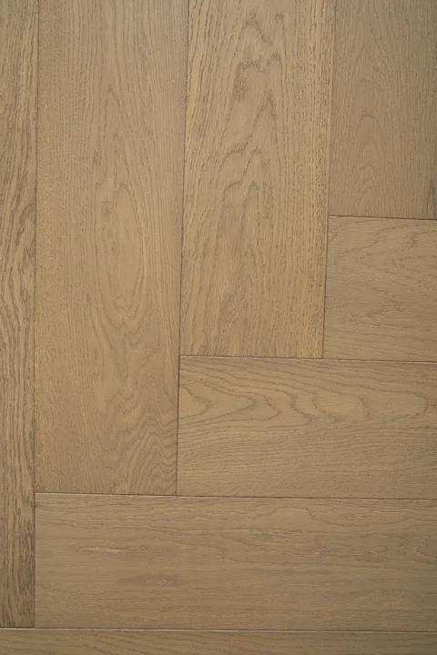 Latte Tan Herringbone engineered oak flooring, product photograph 27