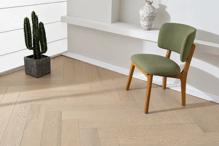 Washed Sand Herringbone · Retouched herringbone sample photograph