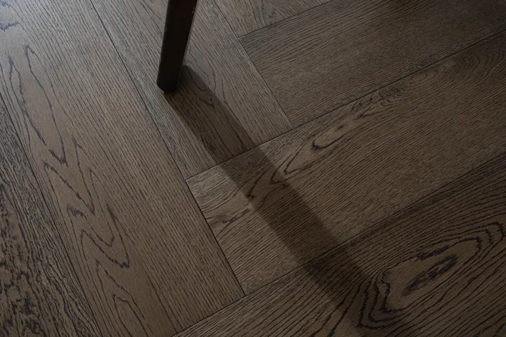 Burnished Java Herringbone engineered oak flooring, product photograph 14