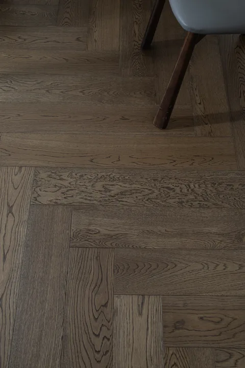 Burnished Java Herringbone engineered oak flooring, product photograph 16