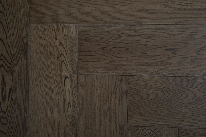 Burnished Java Herringbone engineered oak flooring, product photograph 26