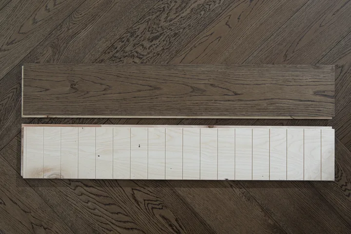 Burnished Java Herringbone engineered oak flooring, product photograph 28