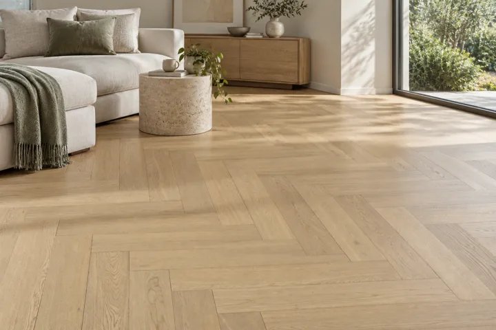 Natural Oak Herringbone · AI room inspiration